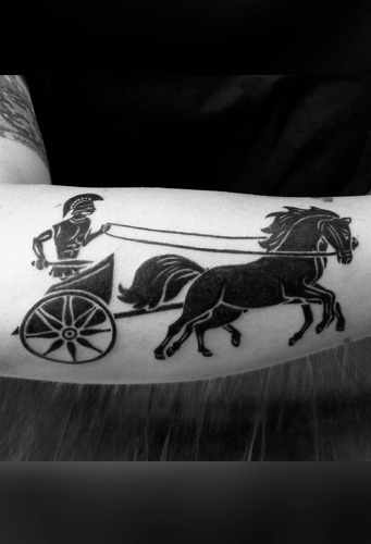 Greek Chariot Tattoo
