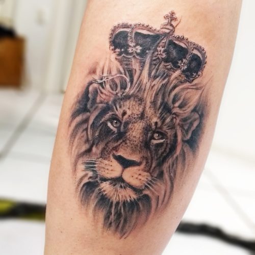 realisierte kundenprojekte tattoo tattooartist lion löwe