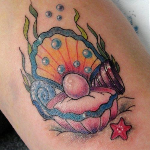 realisierte kundenprojekte tattoo tattooartist muschel