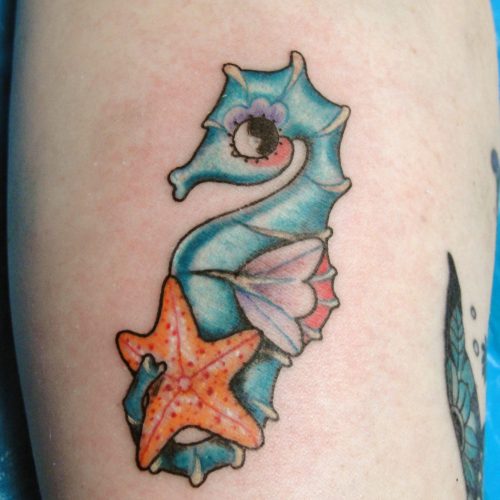 realisierte kundenprojekte tattoo tattooartist seepferd